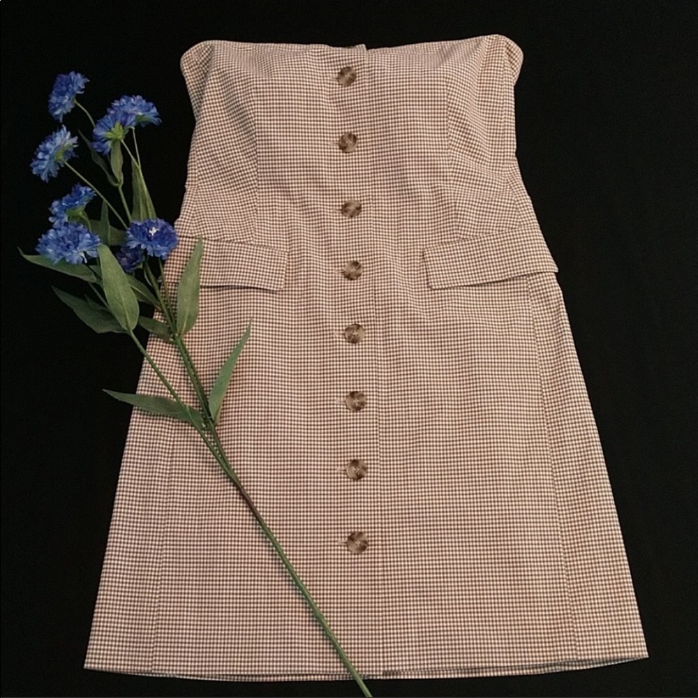 Theory Edessa strapless dress